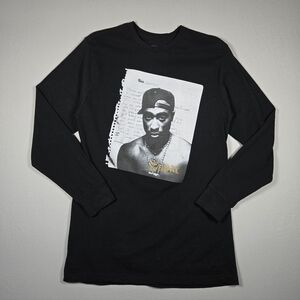 Classic Black Long Sleeve Shirt with Graphic